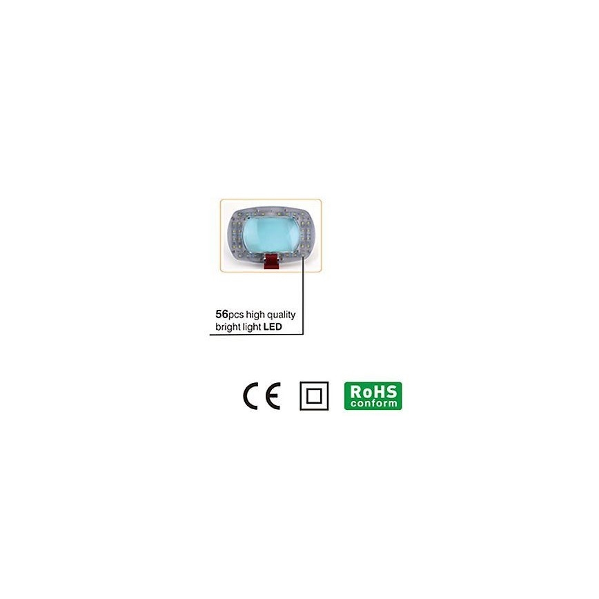 LED Laualamp luubiga LED/7W/230V 6500K valge