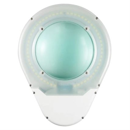 LED Laualamp luubiga LED/9W/230V valge