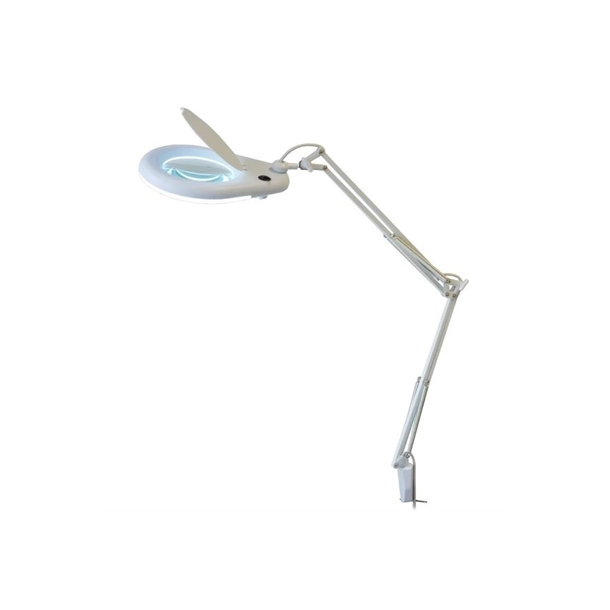 LED Laualamp luubiga LED/9W/230V valge/läikiv kroom