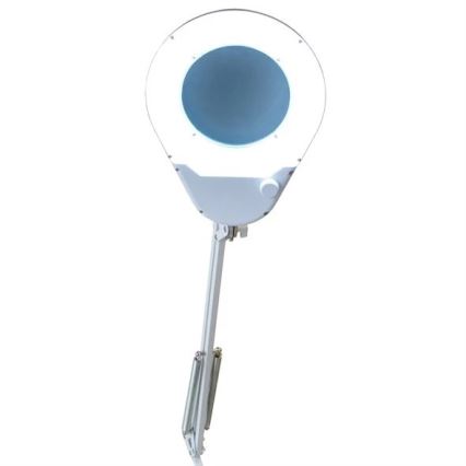 LED Laualamp luubiga LED/9W/230V valge/läikiv kroom