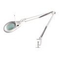 LED Laualamp luubiga LED/9W/230V valge/läikiv kroom