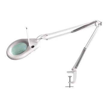 LED Laualamp luubiga LED/9W/230V valge/läikiv kroom