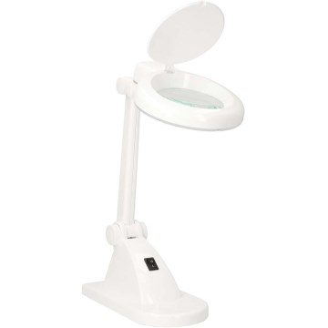 LED Laualamp suurendusklaasiga LED/6W/230V valge