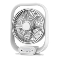 LED laualamp ventilaatoriga LED/2W/230V valge