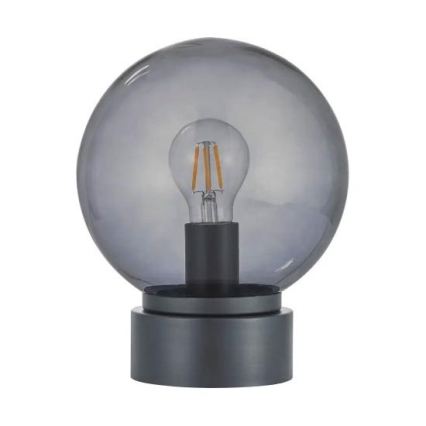 LED lauavalgusti JIMMY 1xE27/60W/230V antratsiit/suitsune must