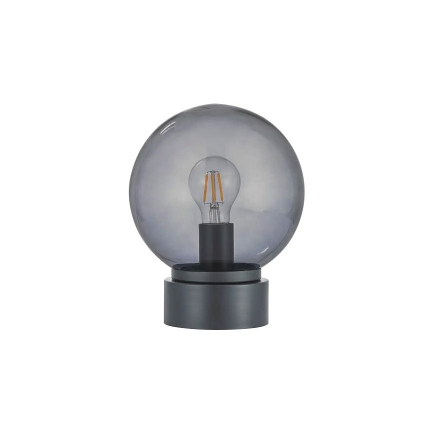 LED lauavalgusti JIMMY 1xE27/60W/230V antratsiit/suitsune must