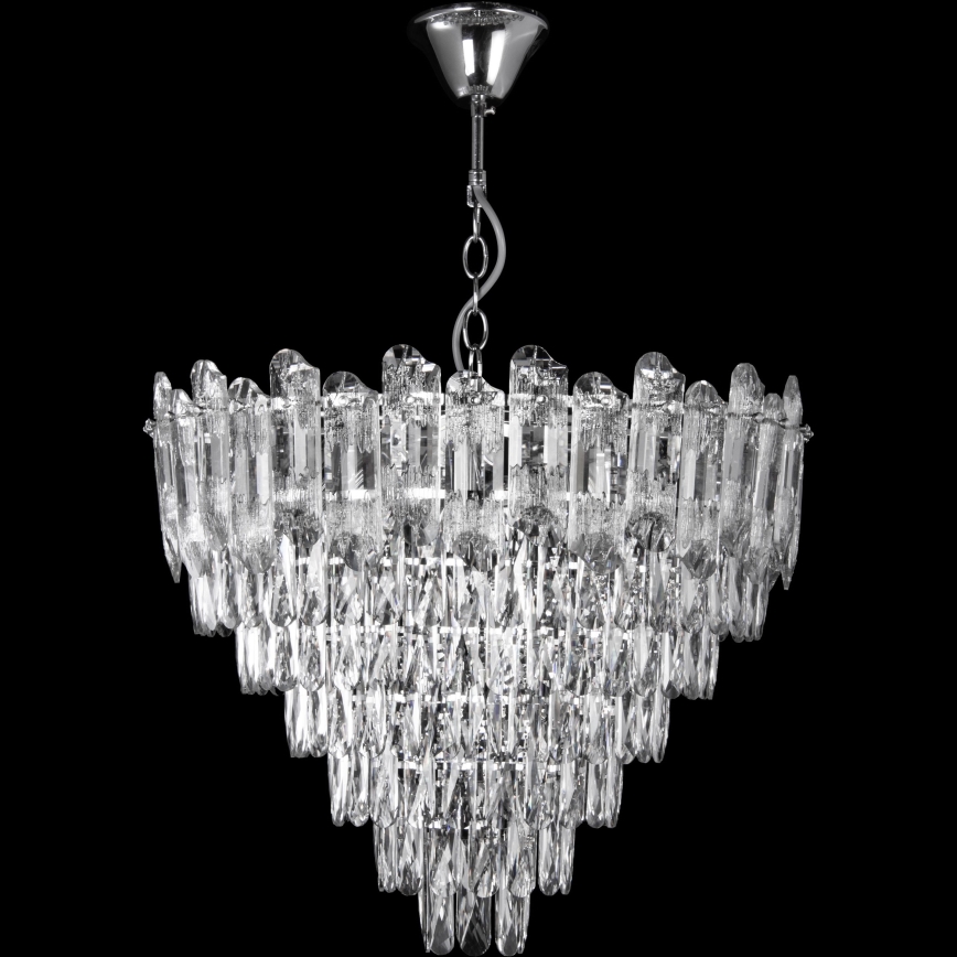 LED Lühter 11xE27/60W/230V + 7xLED/6W d. 60 cm läikiv kroom