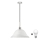 LED Lühter 1xE27/60W/230V valge