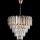 LED Lühter 7xE27/60W/230V + 4xLED/6W d. 40 cm kuldne