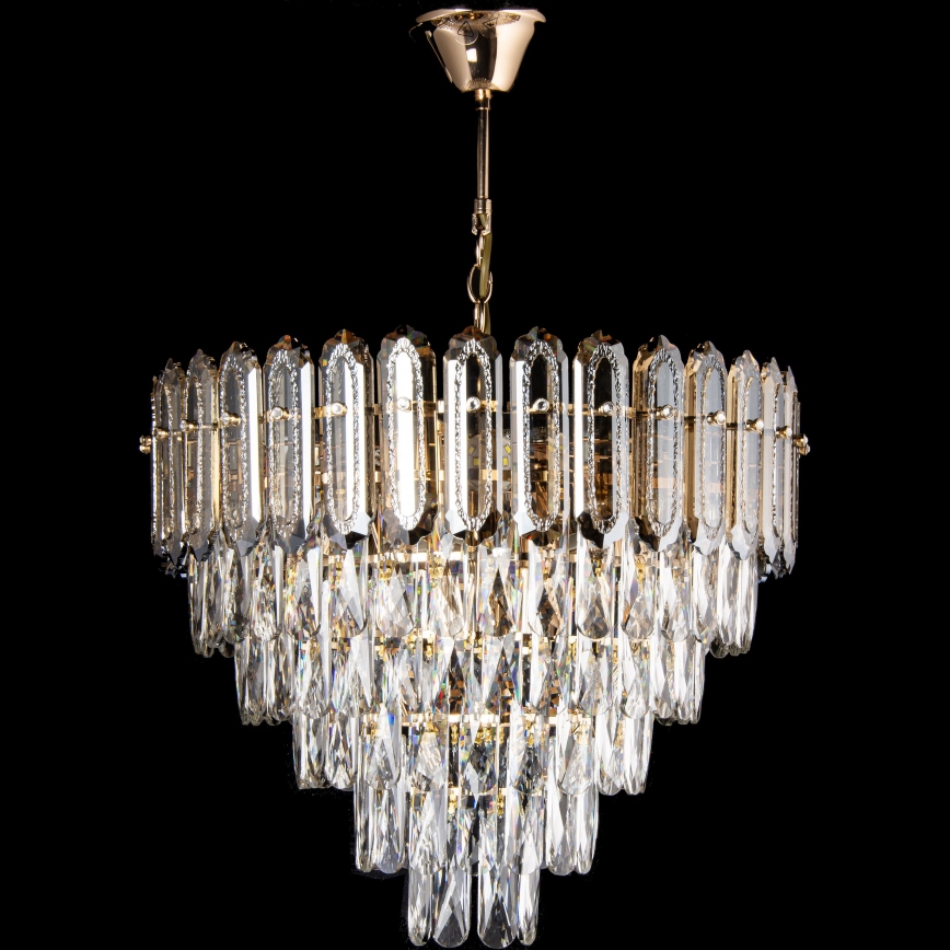 LED Lühter 9xE27/60W/230V + 6xLED/6W d. 50 cm kuldne