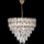 LED Lühter 9xE27/60W/230V + 6xLED/6W d. 50 cm kuldne