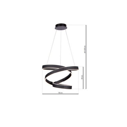 LED Lühter ANDROMEDA LED/45W/230V