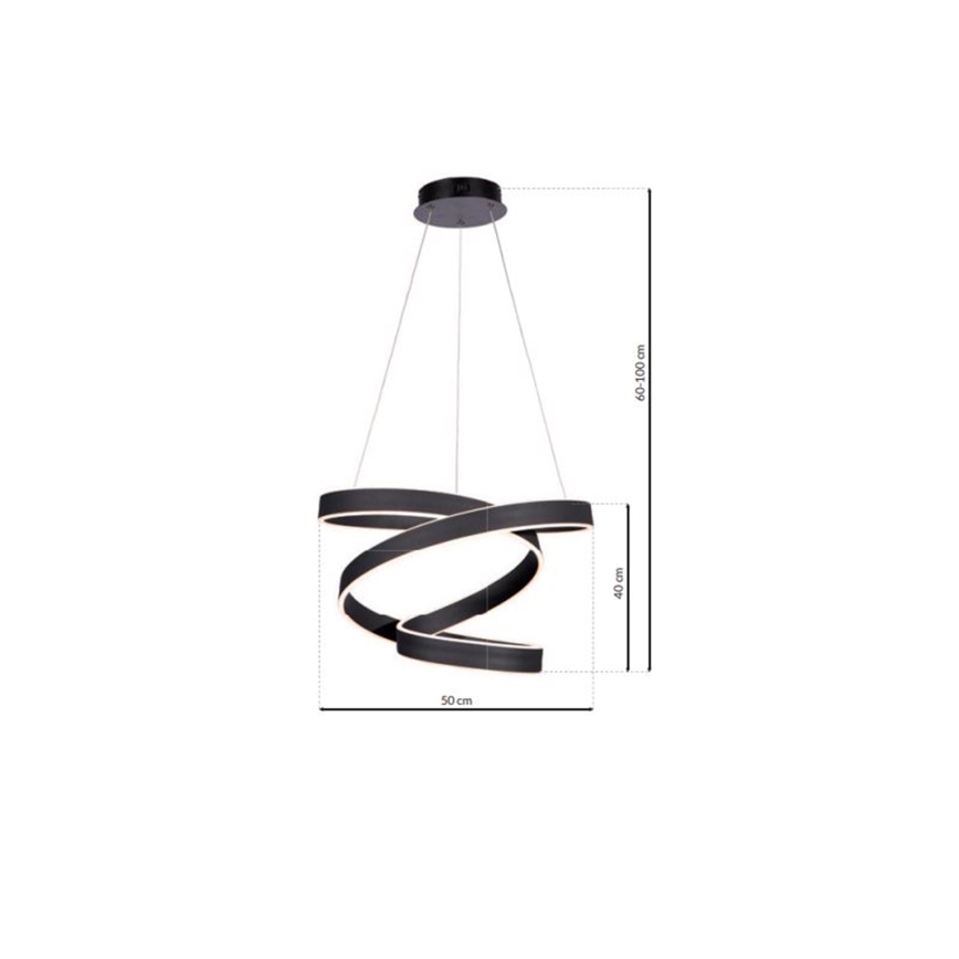 LED Lühter ANDROMEDA LED/45W/230V