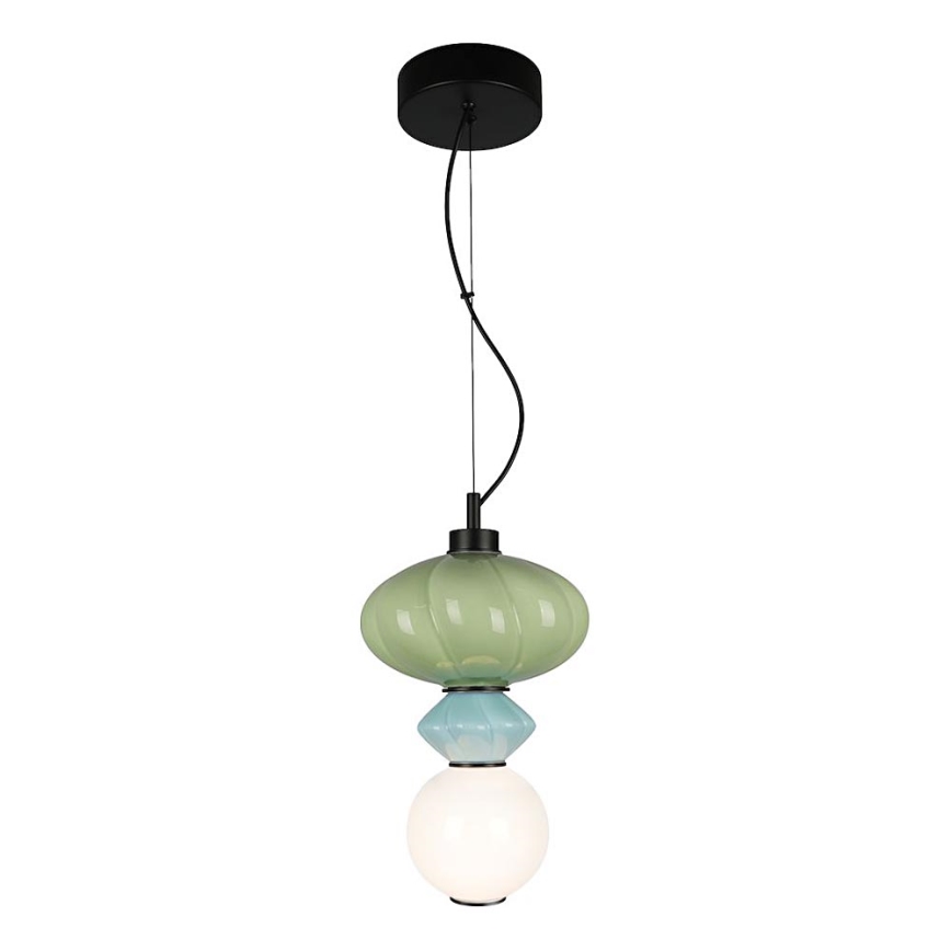 LED Lühter ASCOLI LED/8W/230V d. 20 cm roheline/sinine