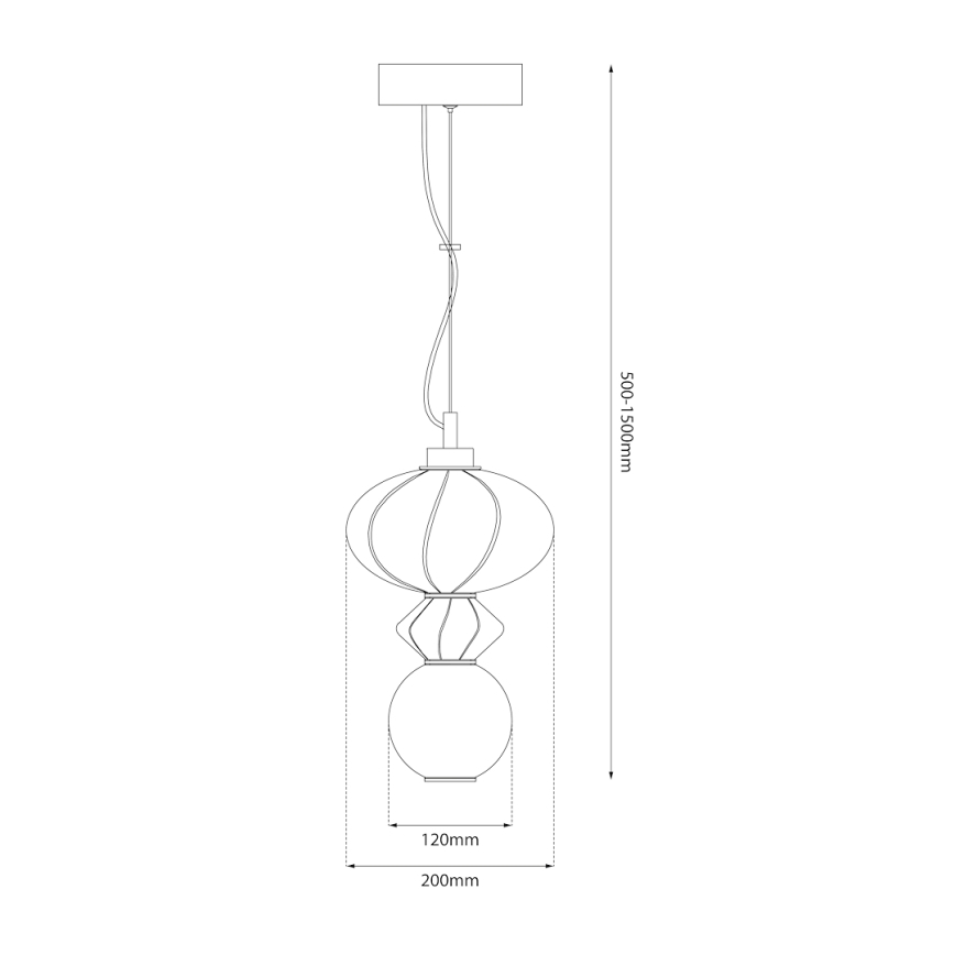 LED Lühter ASCOLI LED/8W/230V d. 20 cm roheline/sinine