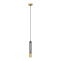 LED Lühter BARS 1xGU10/4,8W/230V must/kuldne
