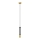 LED Lühter BARS 1xGU10/4,8W/230V must/kuldne