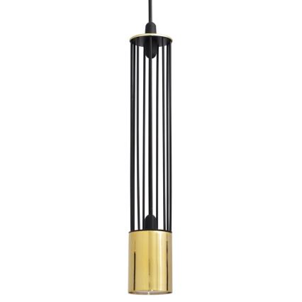 LED Lühter BARS 1xGU10/4,8W/230V must/kuldne
