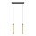 LED Lühter BARS 2xGU10/4,8W/230V kuldne/must