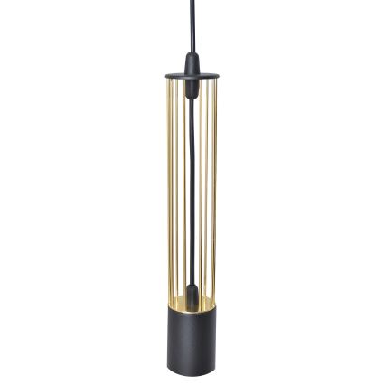 LED Lühter BARS 2xGU10/4,8W/230V must/kuldne