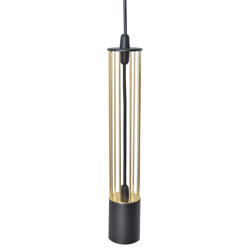 LED Lühter BARS 2xGU10/4,8W/230V must/kuldne