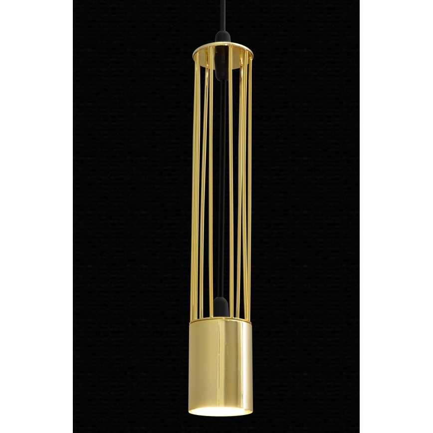 LED Lühter BARS 3xGU10/4,8W/230V kuldne/must