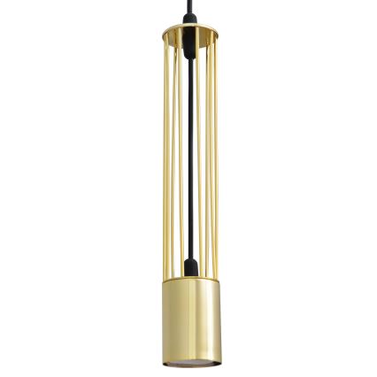 LED Lühter BARS 3xGU10/4,8W/230V kuldne/must