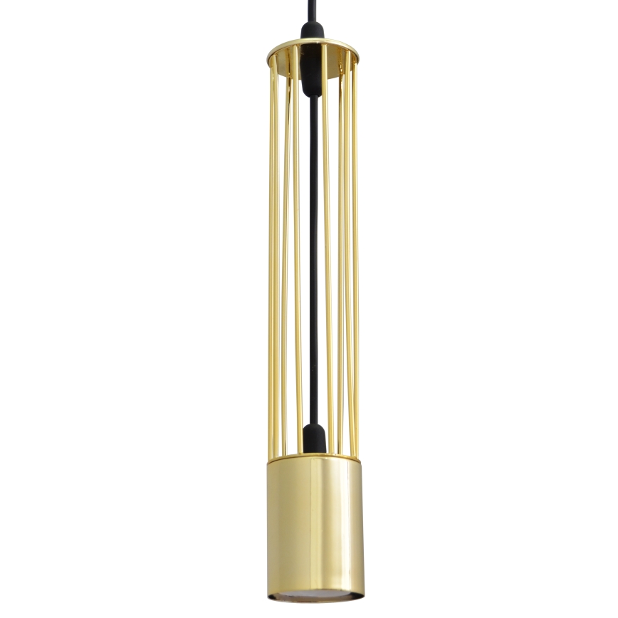 LED Lühter BARS 3xGU10/4,8W/230V kuldne/must
