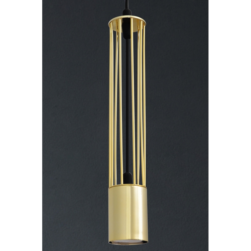 LED Lühter BARS 3xGU10/4,8W/230V kuldne/must