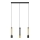LED Lühter BARS 3xGU10/4,8W/230V must/kuldne