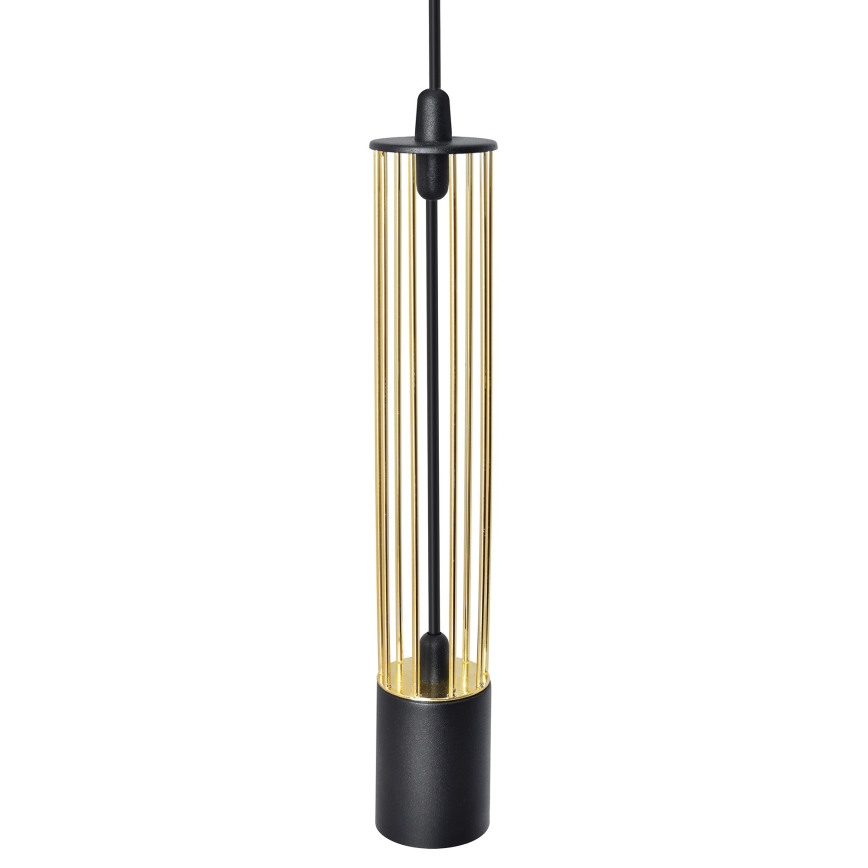 LED Lühter BARS 3xGU10/4,8W/230V must/kuldne
