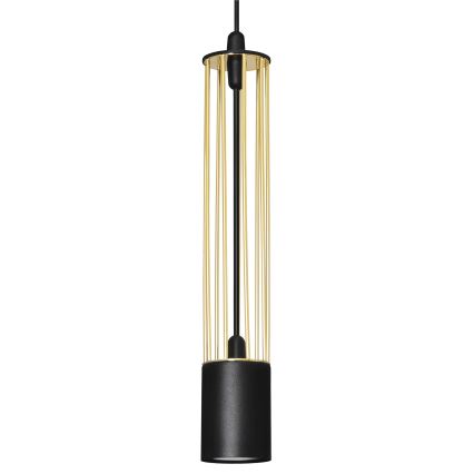 LED Lühter BARS 3xGU10/4,8W/230V must/kuldne