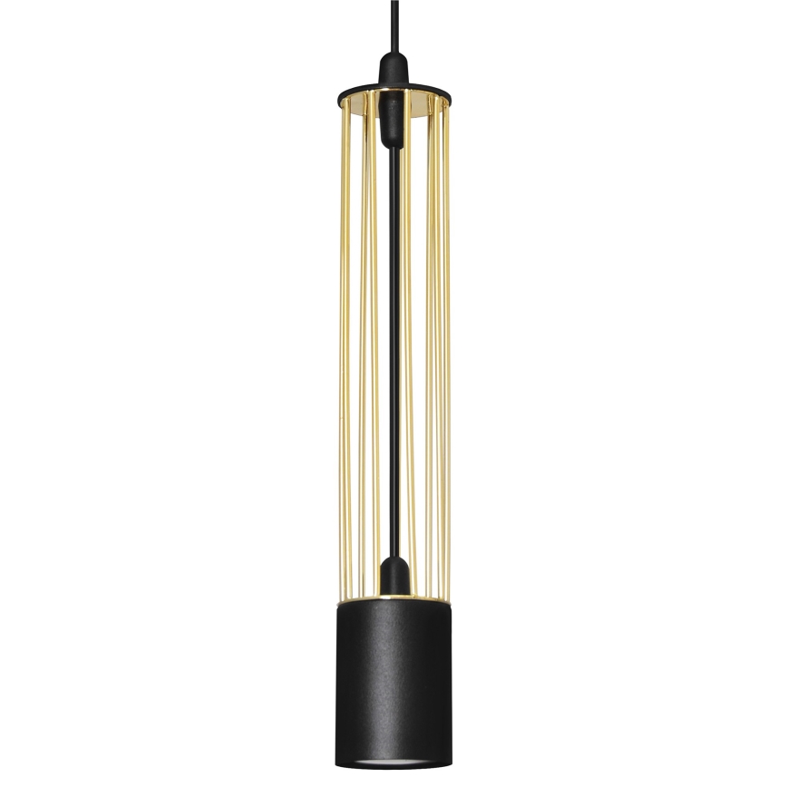 LED Lühter BARS 3xGU10/4,8W/230V must/kuldne