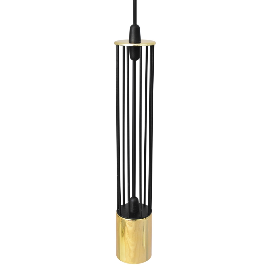 LED Lühter BARS 3xGU10/4,8W/230V must/kuldne