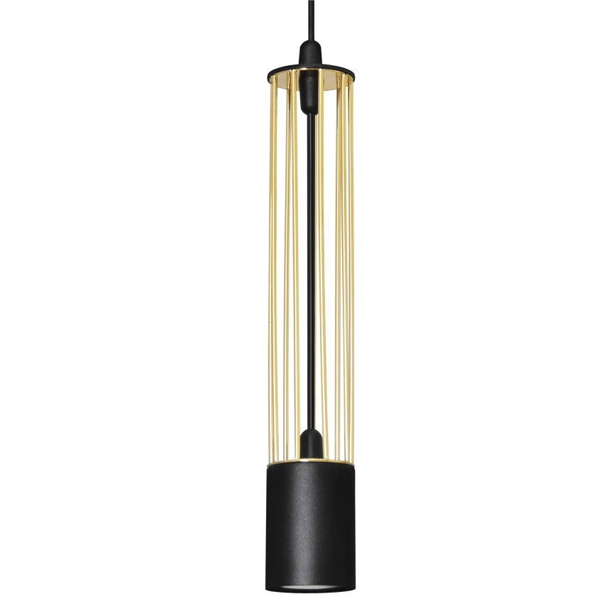 LED Lühter BARS 3xGU10/4,8W/230V must/kuldne
