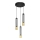 LED Lühter BARS 3xGU10/4,8W/230V must/kuldne