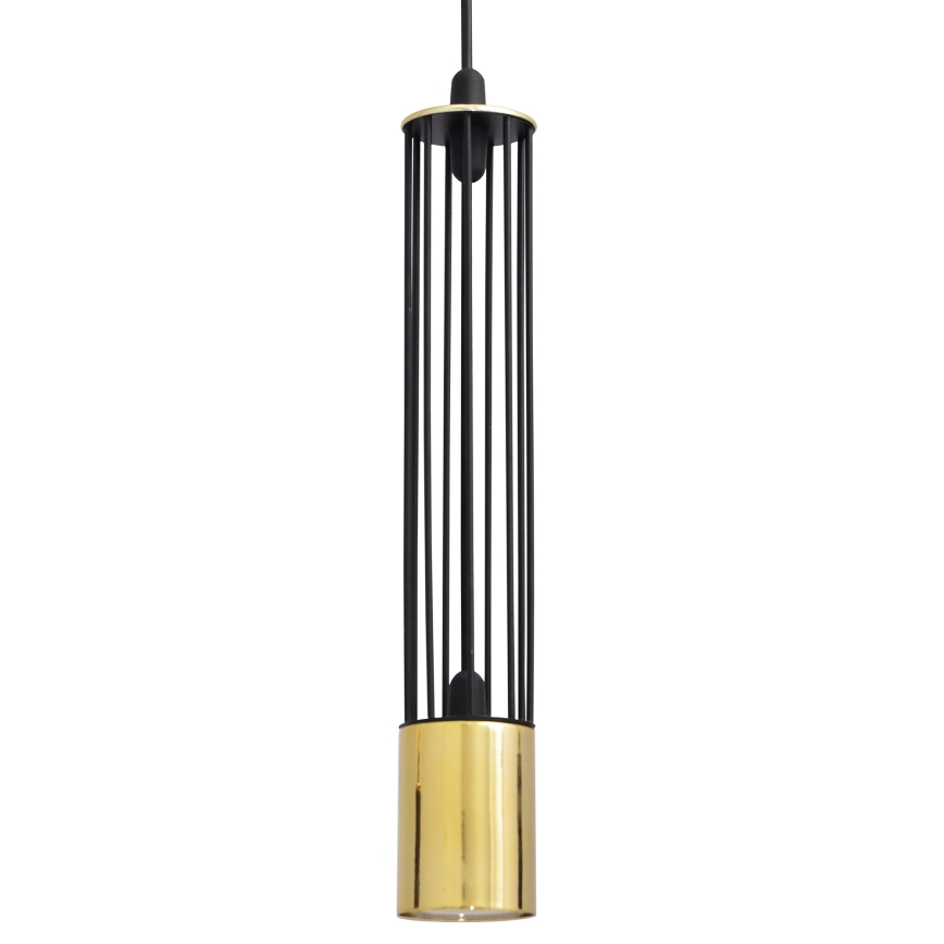 LED Lühter BARS 3xGU10/4,8W/230V must/kuldne