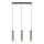 LED Lühter BARS 3xGU10/4,8W/230V must/kuldne