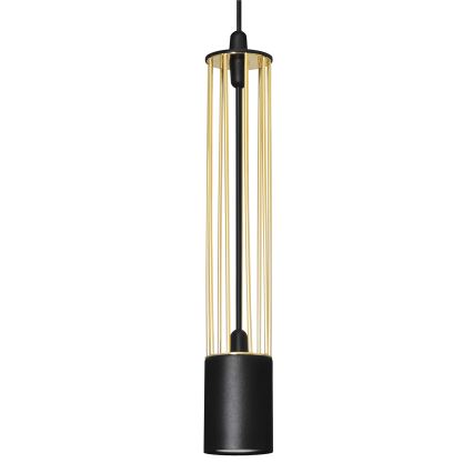 LED Lühter BARS 4xGU10/4,8W/230V must/kuldne