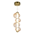 LED Lühter BOLLA LED/17W/230V d. 16 cm kuldne/suitsune