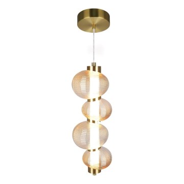 LED Lühter BOLLA LED/17W/230V d. 16 cm kuldne/suitsune