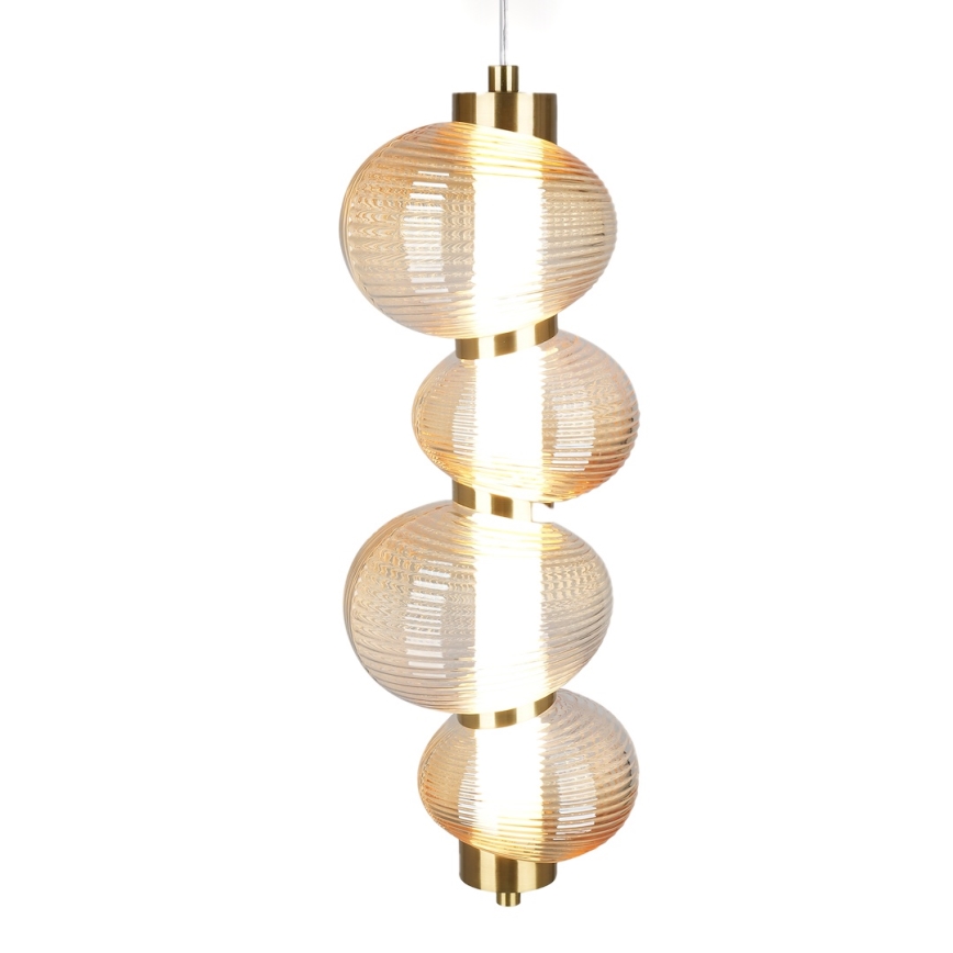 LED Lühter BOLLA LED/17W/230V d. 16 cm kuldne/suitsune
