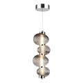 LED Lühter BOLLA LED/17W/230V d. 16 cm läikiv kroom/suitsune