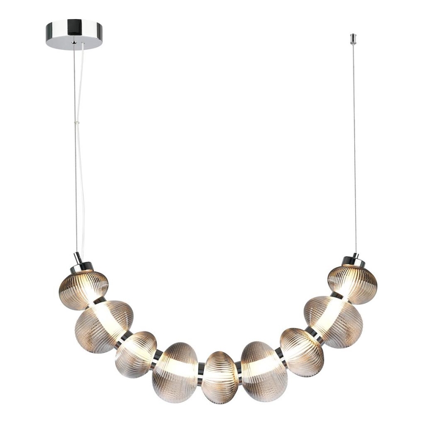 LED Lühter BOLLA LED/36W/230V läikiv kroom/suitsune