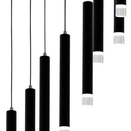 LED Lühter CARBON 12xLED/12W/230V
