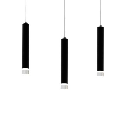 LED Lühter CARBON 3xLED/15W/230V