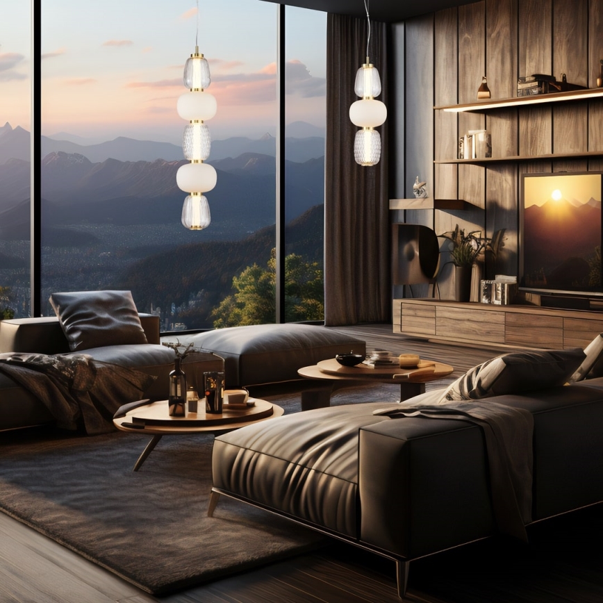 LED Lühter CARO LED/40W/230V kuldne