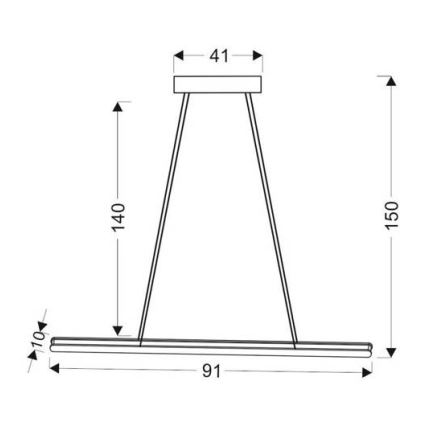 LED Lühter COCONUT LED/28W/230V