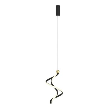LED Lühter COLIA LED/19W/230V must/kuldne
