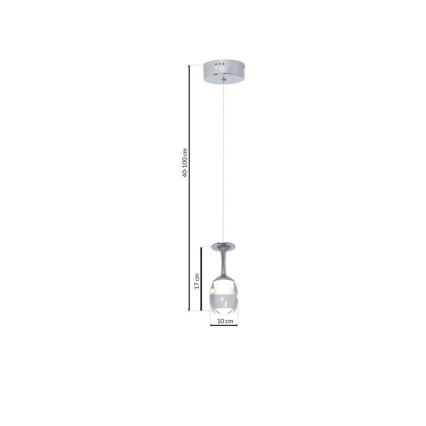 LED Lühter COPPA 1xLED/5W/230V